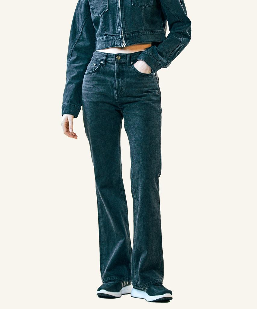 Pillogeulaem Классические черные джинсы bootcut