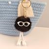 Cute Plush Keychain Creative Couples Keyring Hot Sale Bag Pendant  Gift
