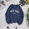 Женская бархатная толстовка с принтом New York Letter - Коллекция Осень/Зима