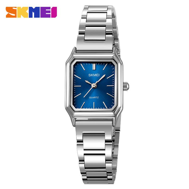 Часы Moment красивые женские водонепроницаемые нишевые простые квадратные женские часы маленькие стальные кварцевые часы с ремешком