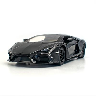 Масштаб 1/24 Lamborghini Revuelto Сплавная Игрушечная Машина Игрушки Распыляемая Поднимающееся Заднее Крыло Звук и Свет Сила Отката Тренд Модель Спортивного Автомобиля Игра