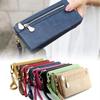 Fashion Women Wallets Leather Wallet Female Purse Double Zipper Women Clutch Wallet Large Capacity