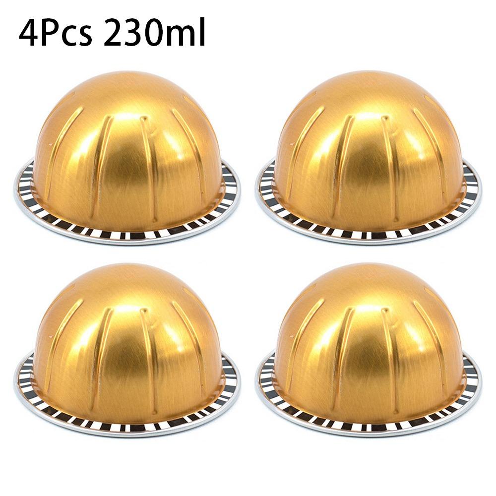 4 шт. многоразовая герметичная чашка из фольги для переносных кофейных капсул для Nespresso Vertuoline