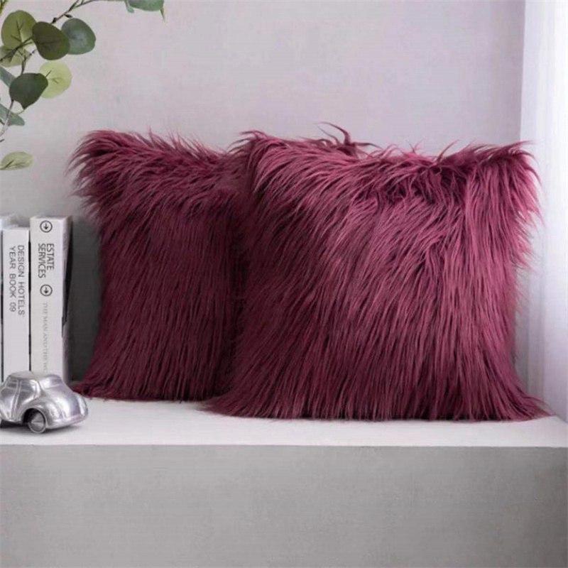 Plush Decor fluffy Pillow Cushion Cover