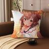 I-INUGAMI KORONE Cartoon Animation Cushion Cover Pillowcase Upholstery Sofa Throw Pillow Home Decor Pillowcas