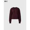 Uniqlo Японский гладкий хлопковый свитер с круглым вырезом