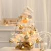 Flocking Mini Christmas Tree Party Christmas Atmosphere Decoration Props Home Desktop Christmas Tree Fun Decoration