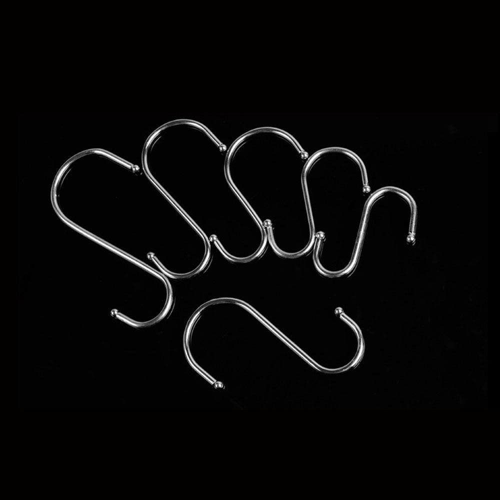 1/5/10Pcs Clothing Home Kitchen Holder S Shaped Hanger Hook Storage Rack Clasps Hooks