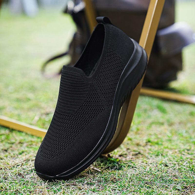 Мужская обувь большого размера спортивная обувь весенняя легкая дышащая сетка кроссовки ленивая повседневная обувь