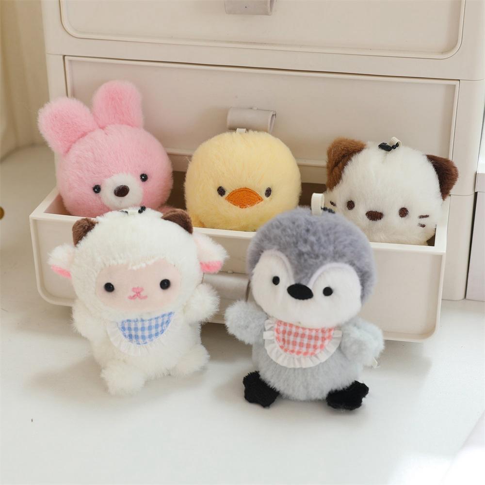 10cm Chicken Elephant Penguin Sheep Plush Toys Fantasy Toy Story Pendant Bag Bacpack Plush Keychain Phone Car Plush Keyrings