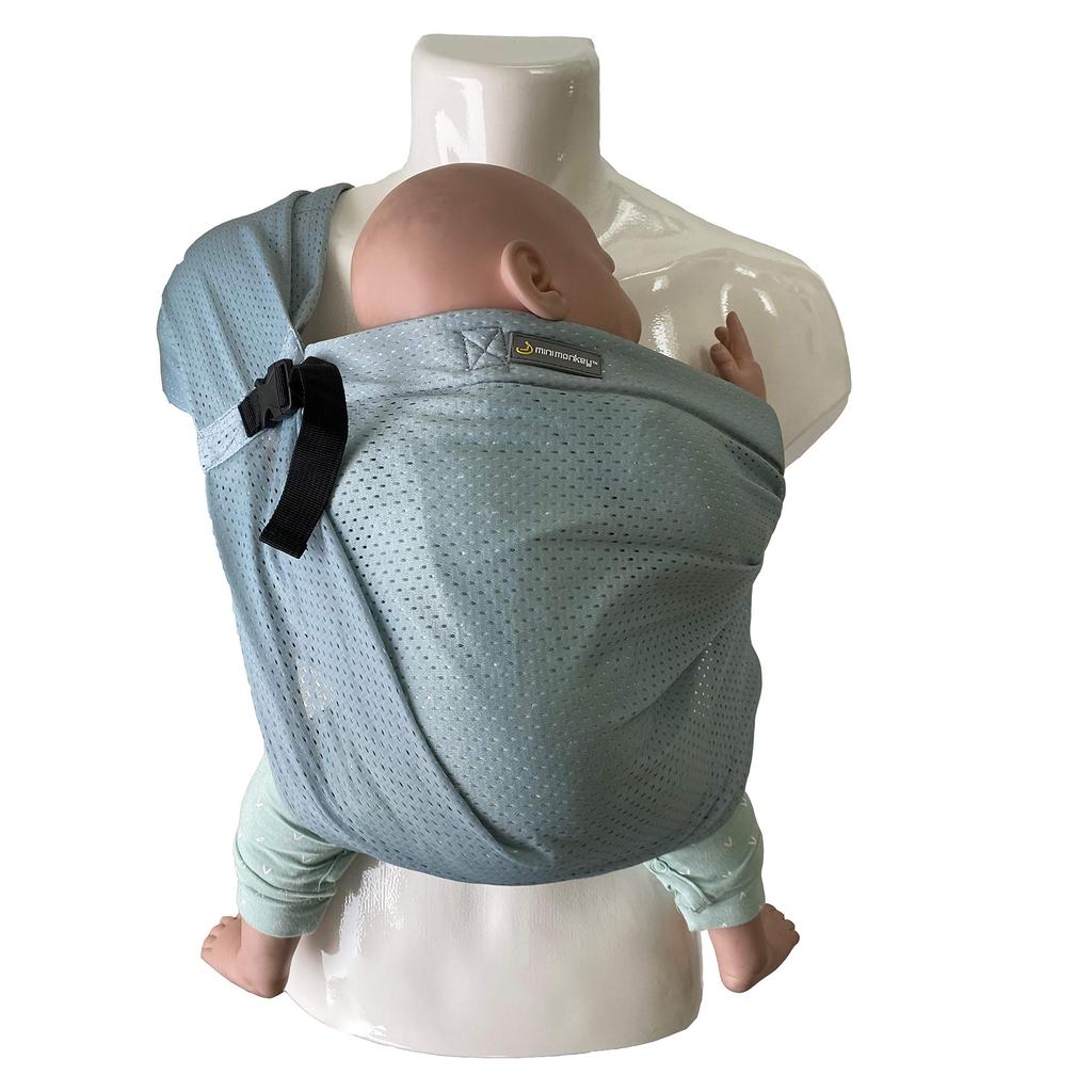 Minimonkey Мини-слинг-обезьянка Мини-слинг-сетка зеленый для новорожденных вертикальный слинг MMSM004 ~