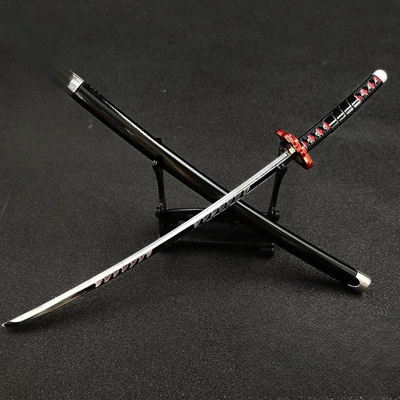 25см Мечи катаны Истребителя демонов Kimetsu No Yaiba Самурайский меч Реальный размер Японская катана Аниме Косплей Реквизит Украшение для дома