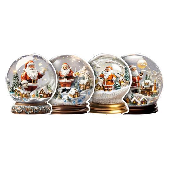 Подвеска в виде снеговика Yousheng Christmas, 2D, плоская акриловая подвеска, прозрачный шар, подвеска в виде снеговика для каминной двери рождественской елки