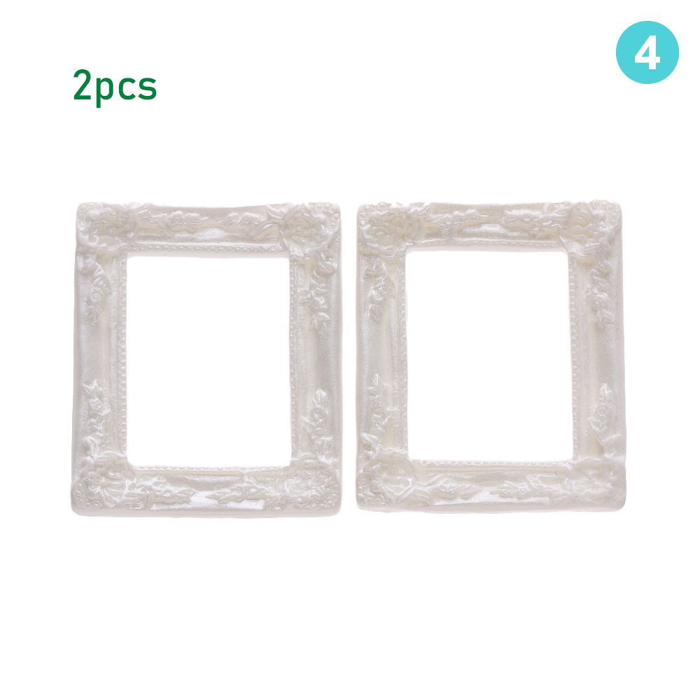 Имитация мебели Модель кукольного домика Миниатюрные аксессуары Украшения для кукольного домика Рамка для фото из смолы