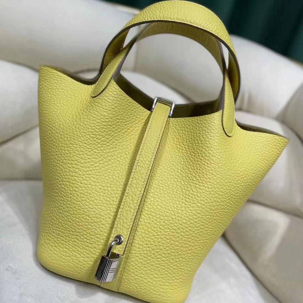 Корзина для овощей из воловьей кожи, сшитая вручную вощеной нитью для детей, обернутая в натуральную кожу с узором личи, сумка-ведро для воды для женщин