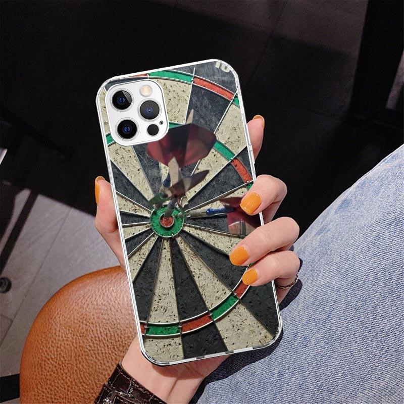 Darts Aesthetics Wire Target Phone Case For iPhone 13 12 Mini 11 Pro Max XS XR X SE 7 8 Plus 5S 5 6S 6 Gift Print Cover Fundas
