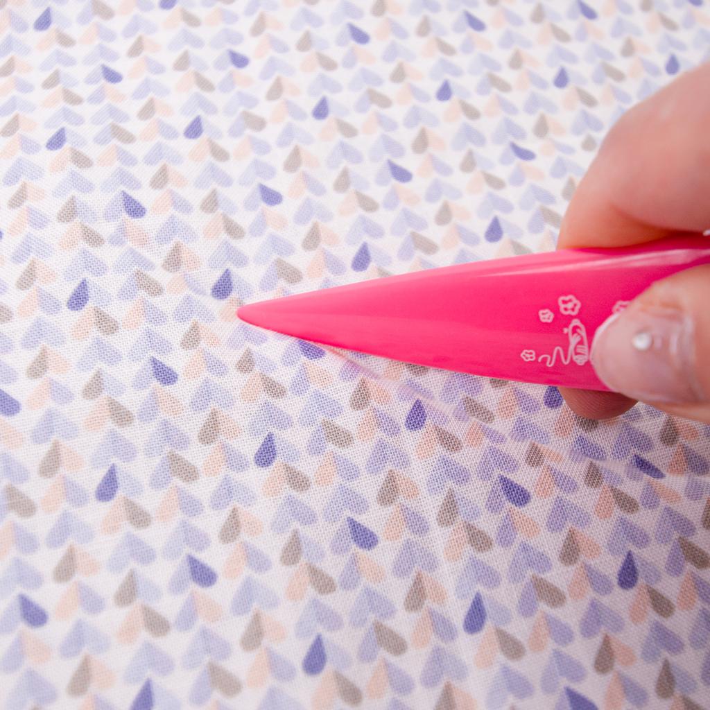 Pink Point Turner & Seam Creaser - 3-in-1 Sashiko Awl Fabric Scoring Tool Quilting Presser Origami Folder for Sewing Paper Craft