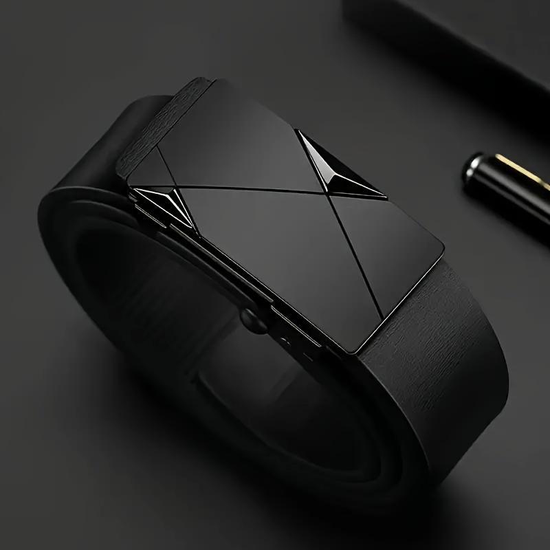 Ремень премиум-класса для мужчин - деловой, повседневный и официальный - классическая автоматическая пряжка