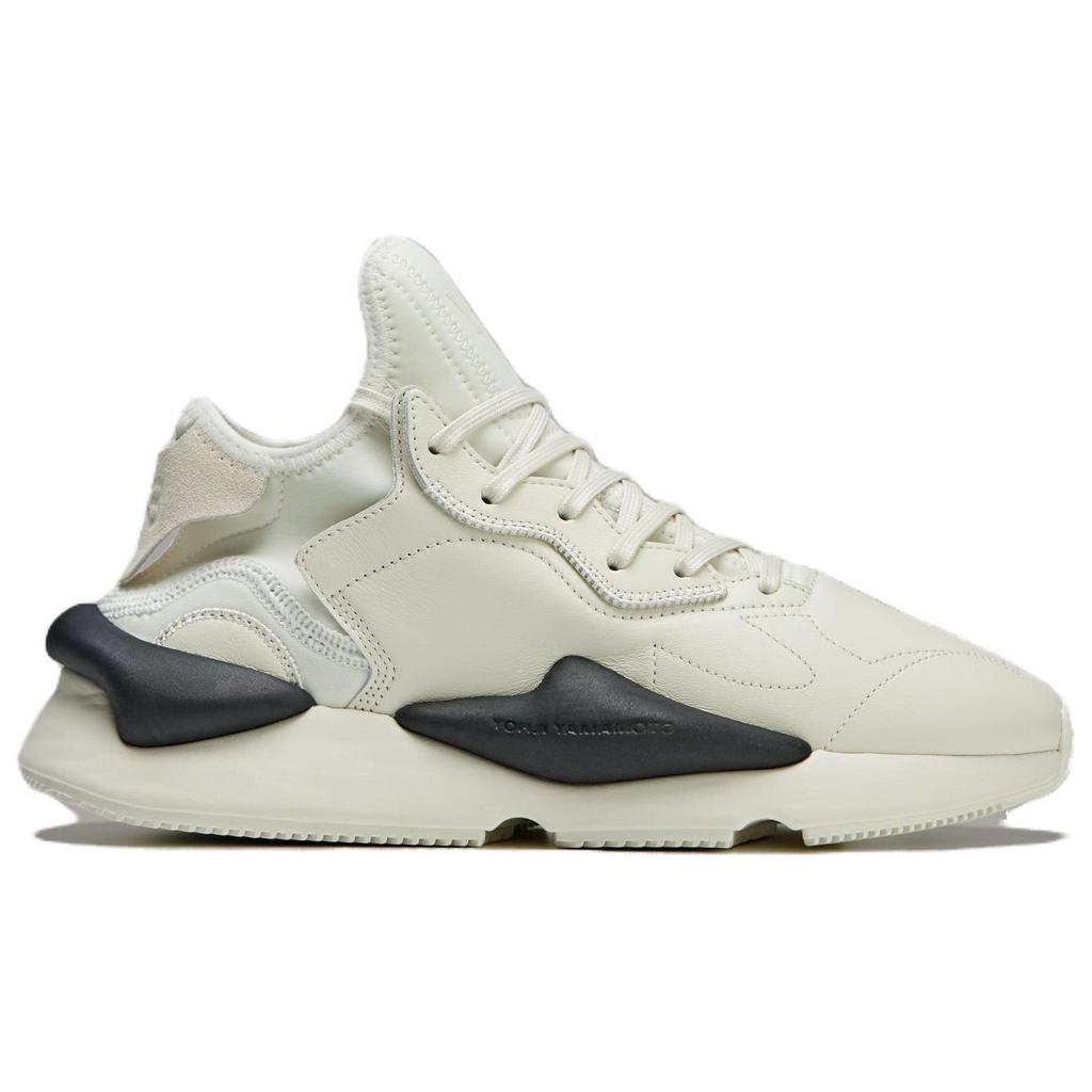 adidas Y-3 Kaiwa кремово-черные унисекс-кеды кремово-белые с оттенком белого IG4057