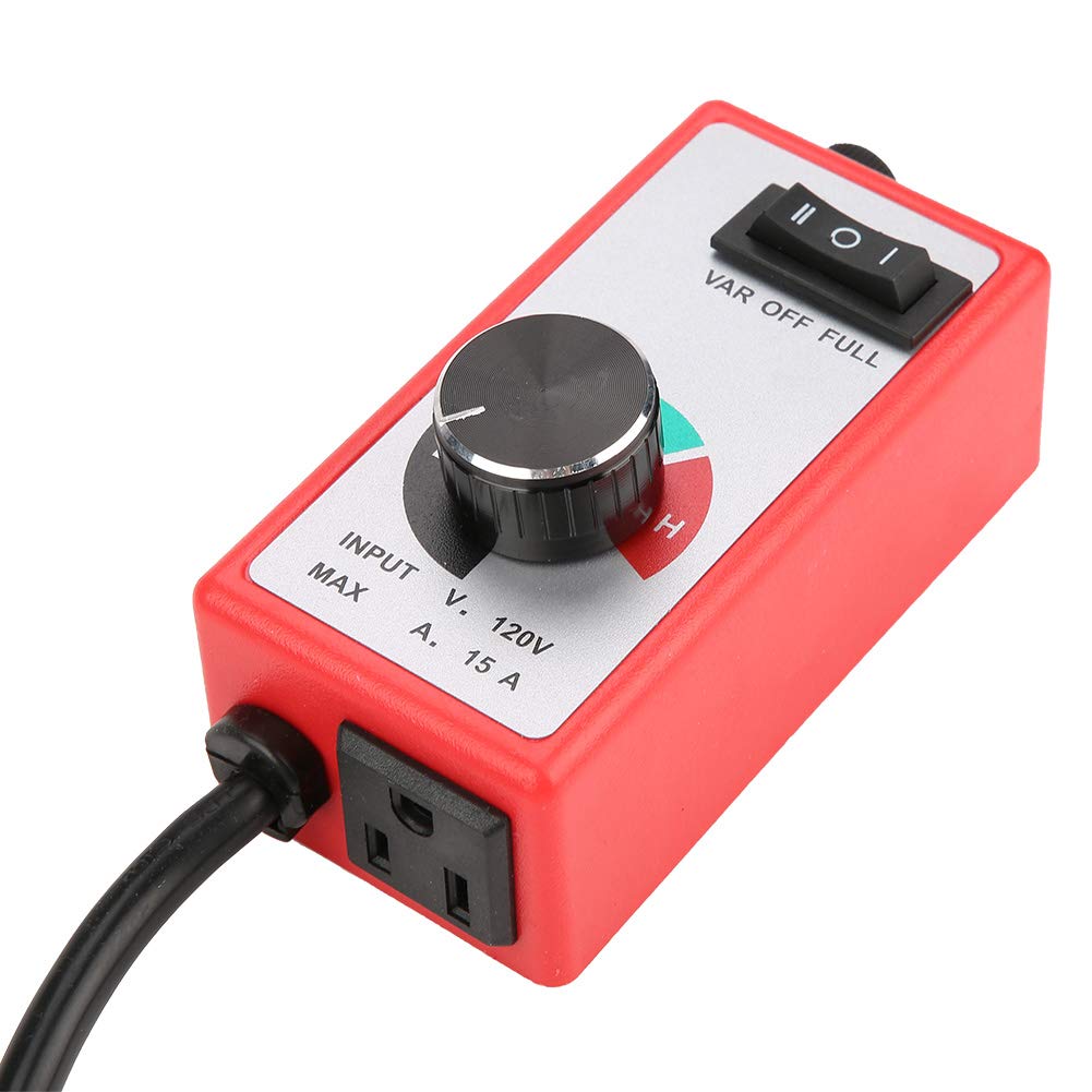 Red Plastic Router Speed 120V Variable Speed Controller for Power Electric Router Electric Motor Red Controller, Tools, Motors, Fans, Governor,