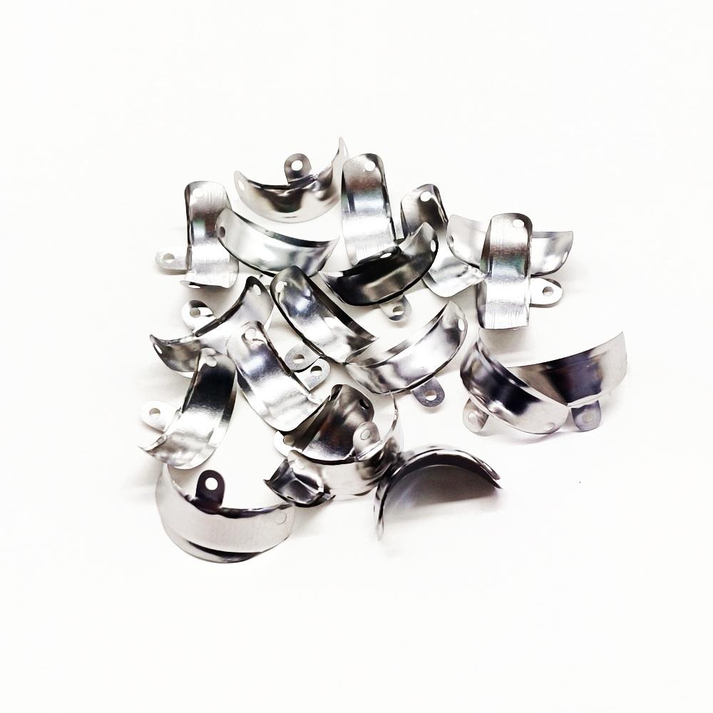 80pcs New Dental Sectional Contoured Metal Matrices Matrix Set Matrix Bands  Rubber Wedges  with Add-on Wedges Dentist Materials