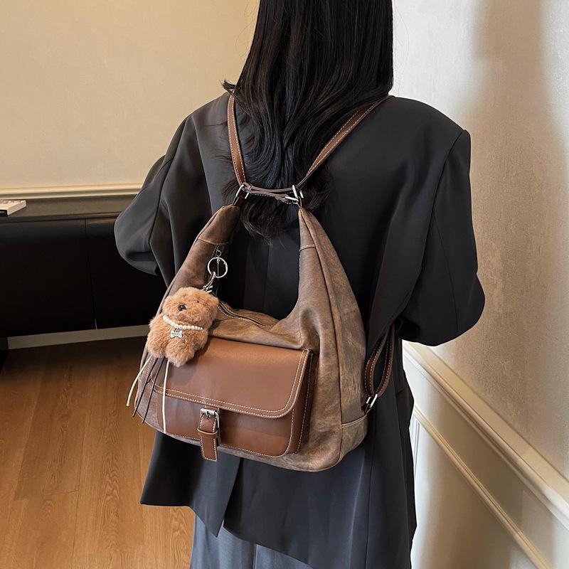 Сумка большой вместимости женский 2025 новый рюкзак, дорожная плечевая сумка премиум-текстуры, сумка-тоут для поездок на работу