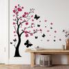 2 шт. окрашенные ветки сливового дерева бабочки спальня гостиная фон ландшафтный дизайн украшения стены наклейки