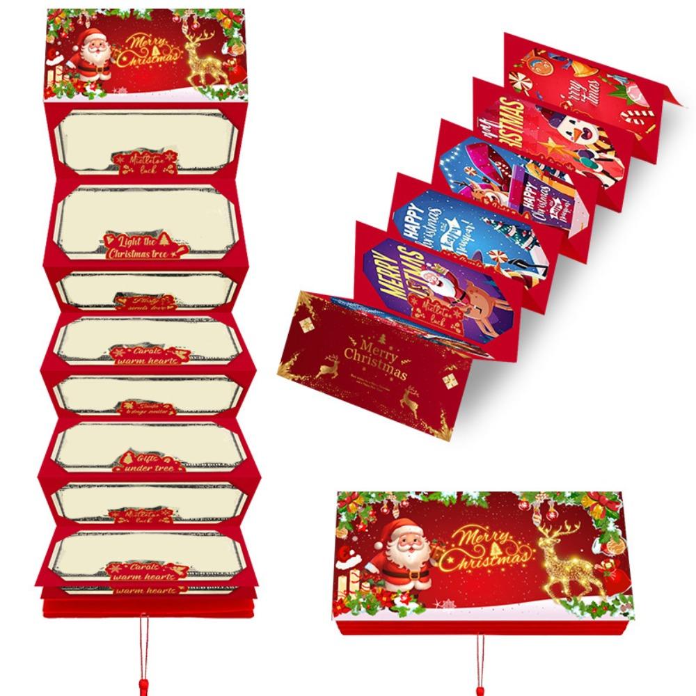 Lucky Folding Card Envelope Santa Claus Christmas Decorations Christmas Money Pocket Bag Christmas