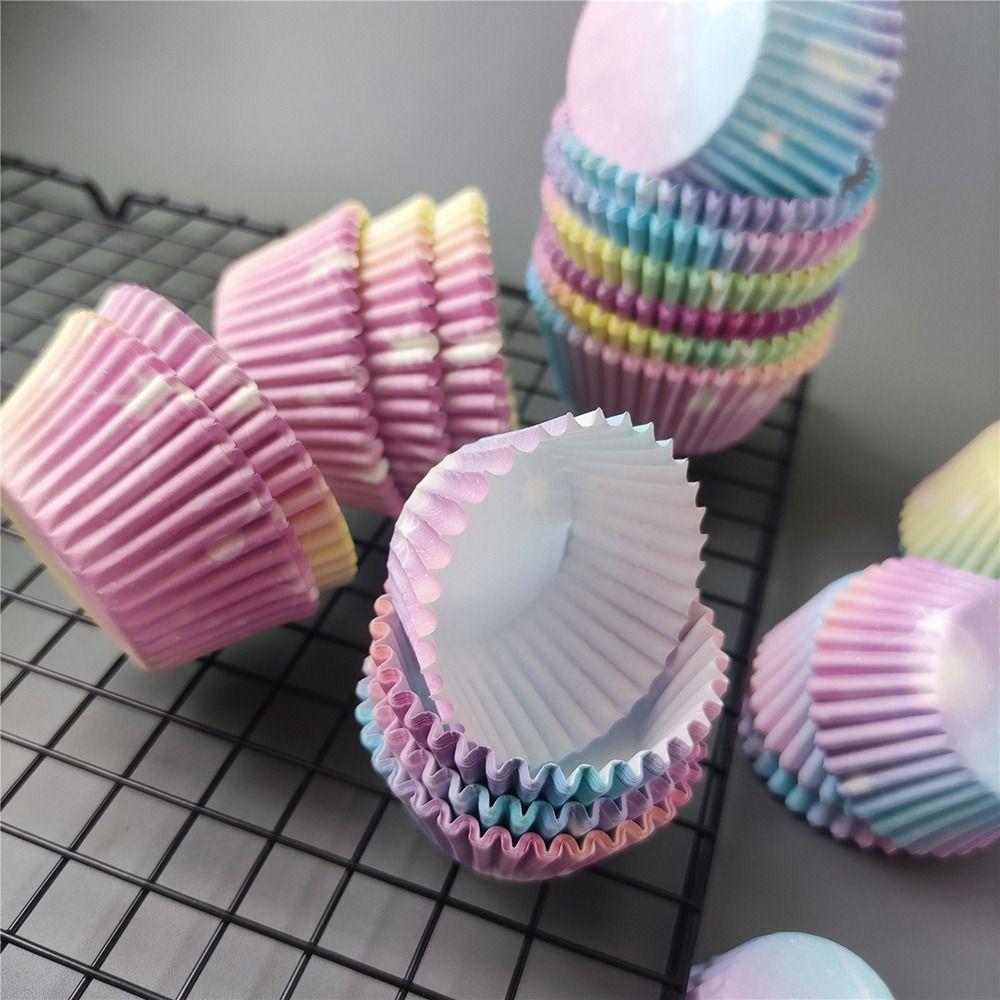 1000 шт. Жиронепроницаемая бумага Формочки для выпечки маффинов Одноразовые вкладыши для маффинов Модные обертки для кексов