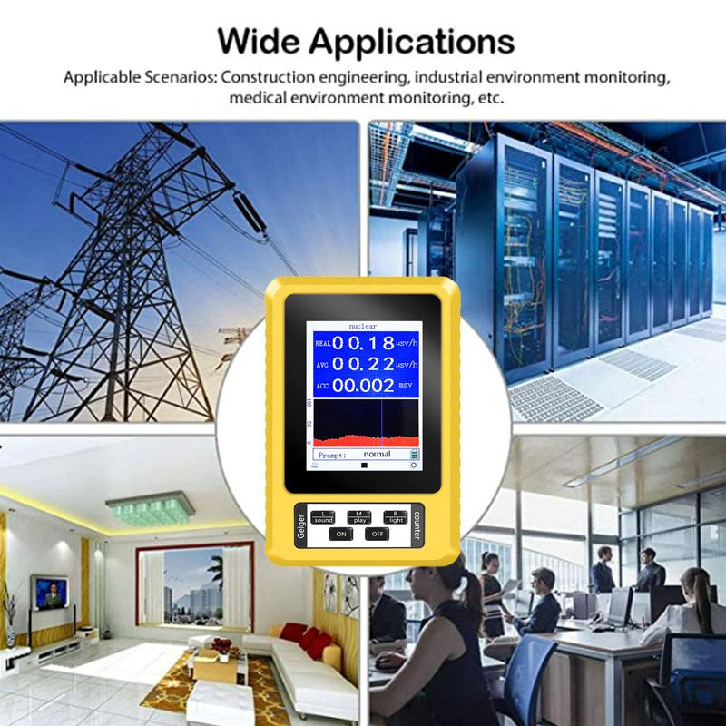 XR3-BR-9C 2-в-1 портативный цифровой дисплей электромагнитного излучения ядерный детектор ЭДС счетчик Гейгера тестер функционального типа