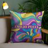 E-Emilio Pucci Наволочка Противопылевой Клещ Наволочка Невидимая Молния Шелковистый Короткий Плюш Чехол для Подушки Дивана