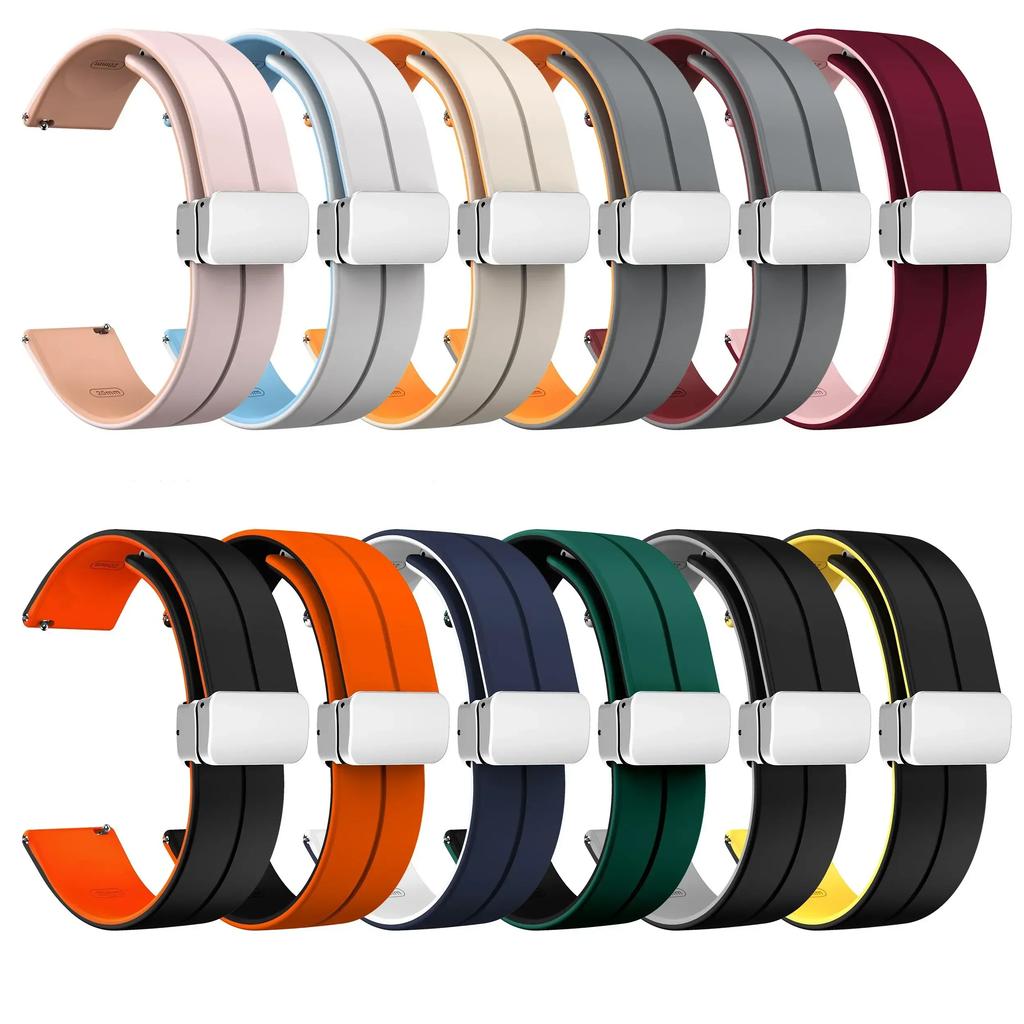 2025 Silicone Strap For Omega X Swatch Joint MoonSwatch Planet Watch Band Metal Magnetic Buckle Wristband Replacement Bracelet