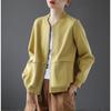 Women's Short Jacket Women's Spring and Autumn Loose Zipper Cardigan Sweater Middle-aged Mother Casual Baseball Uniform