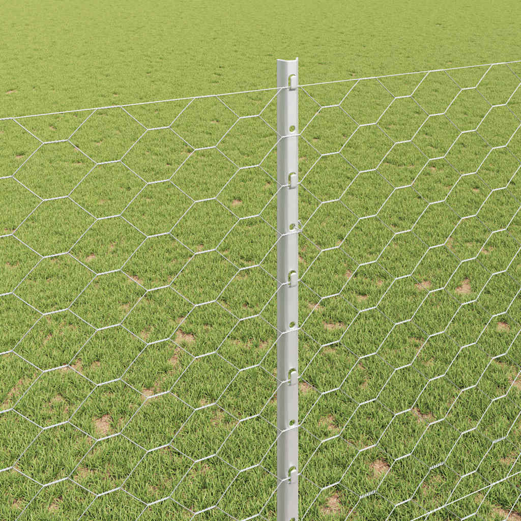 Welded Wire Fence 10 x 1.5 m (W x H) Hot Dip Galvanized Steel