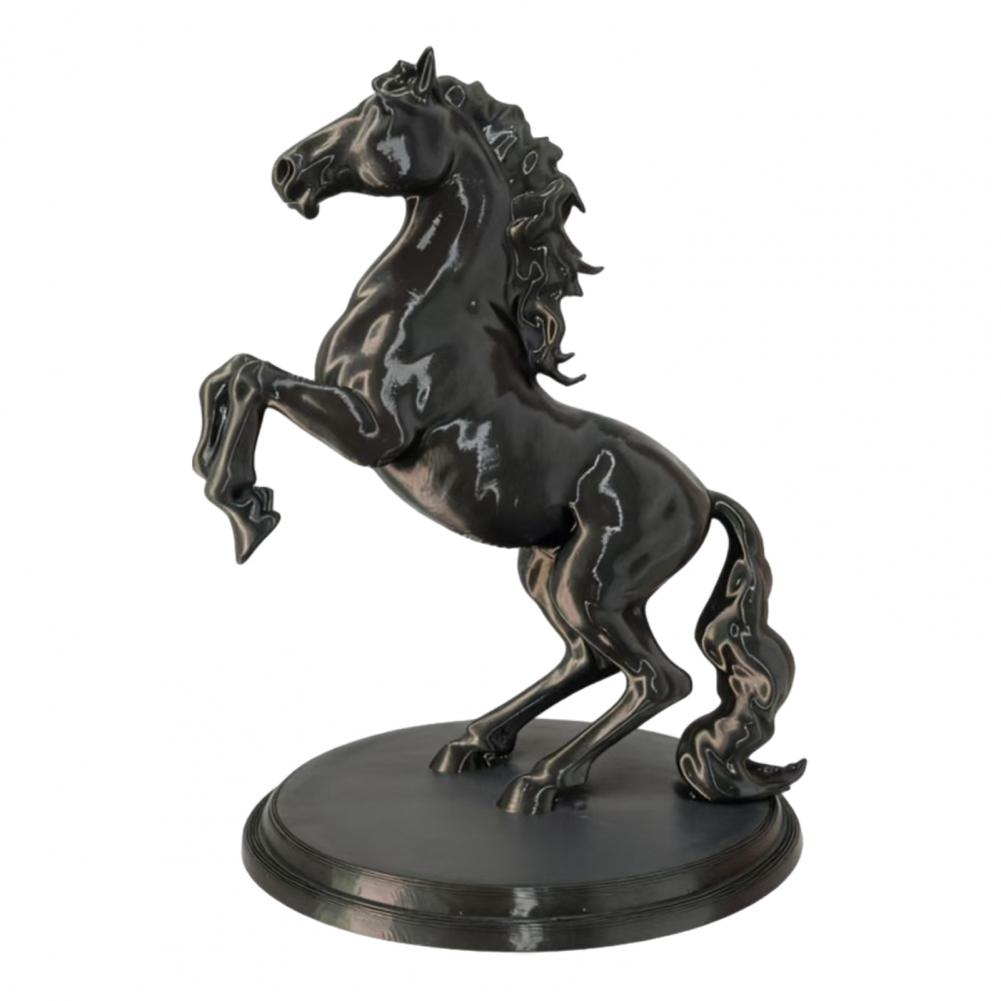 3d Printed Horse Ornament 3d Printed Horse Decor 3d Printed Horse Figurine Sculpture Black Statue Decoration Home Office