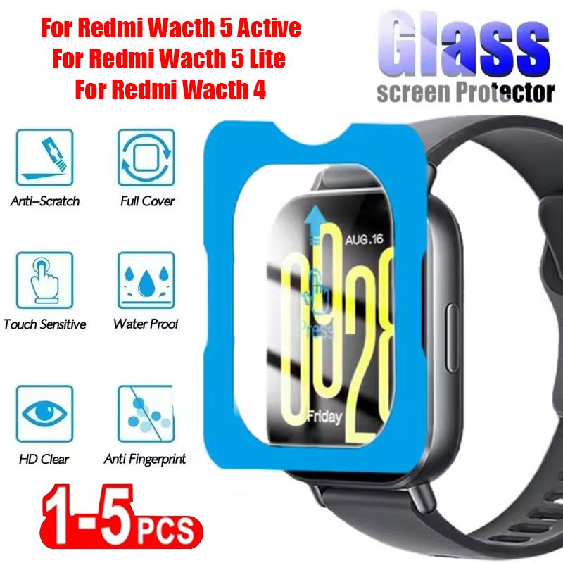 Для Redmi Watch 4 5 Active Защитные пленки для экрана из закаленного стекла Для Redmi Watch 5 Lite HD Прозрачное защитное стекло Аксессуар