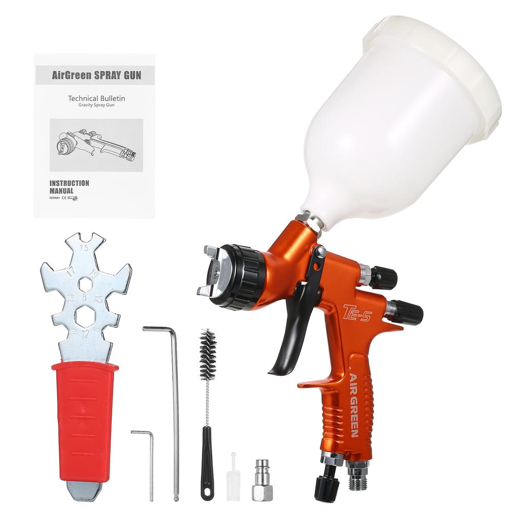 High Volume Low Pressure  Gravity Feed Sprayer 1.3mm Nozzle Highly Atomized Paint Spray Tool Mini