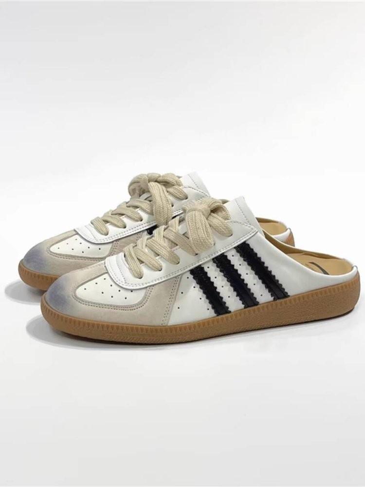 Ретро старые полированные туфли-полусапожки с плоской подошвой, женские, новые 2025 года, универсальная верхняя одежда, удобные, без каблука, белые туфли