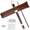 Soprano Recorder Made of ABS German C Cleaning Fingering Leather Storage Resin, Style, Key, 8-hole Flute, Stick, Chart, Bag, Beginner-friendly