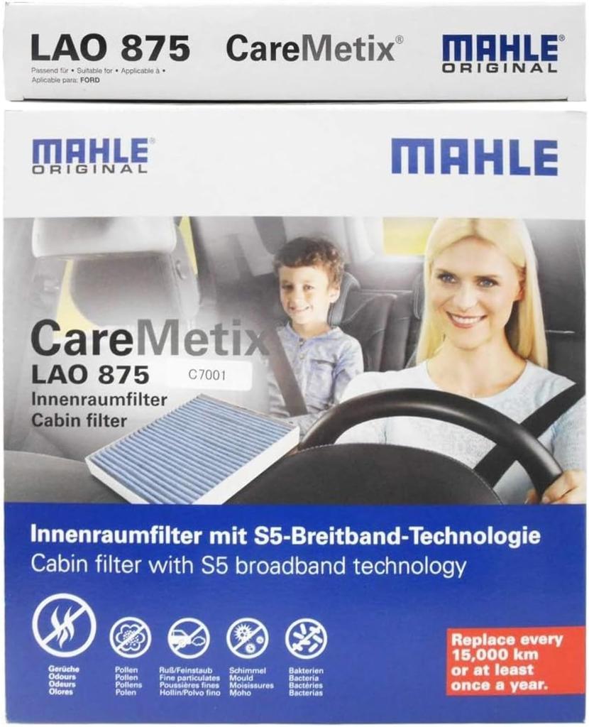 Фильтр кондиционера Mahle, тип с дезодорирующим и антибактериальным эффектом, для Volvo V40 T2 и других автомобилей, 255 мм (длина) х 200мм (ширина) х 35мм (высота),