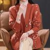 Women's Knitted Cardigan Sweater Autumn and Winter Thickened Plus Size Knitted Cardigan Loose Letter Print Knitted Jacket Outwear