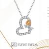 Chain Pr 925 With A Heart And A Rose