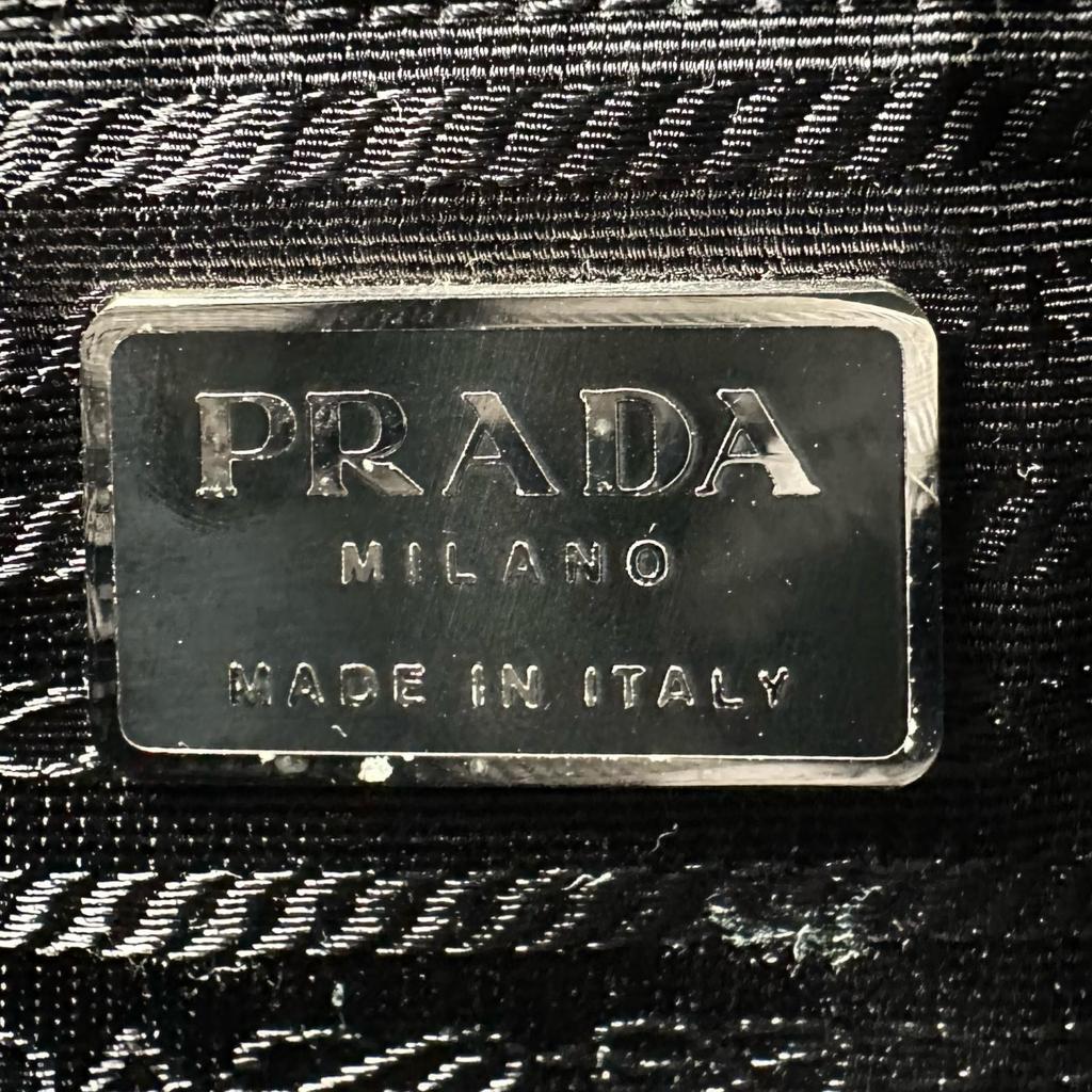 PRADA Triangular logo B8489 Tote Bag black Women used