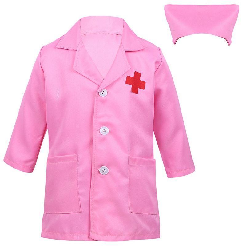 Стильный костюм доктора для детей с лацканами и застежкой на пуговицы для веселых игр
