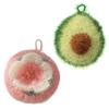 Cute Kitchen Cleaning Cloth Green Pink Scouring Pad Dishwashing Sponge  Kitchen Essential
