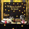 32 Never Looked So Good Gold Glitter Banner - 32nd Anniversary and Birthday Party Decorations