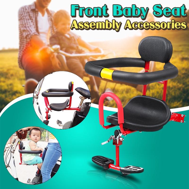 Kids Bicycle Carrier Child Toodler bicycle carrier Front Seat Outdoor Cycling Red+Black Universal Bicycle Baby Chair
