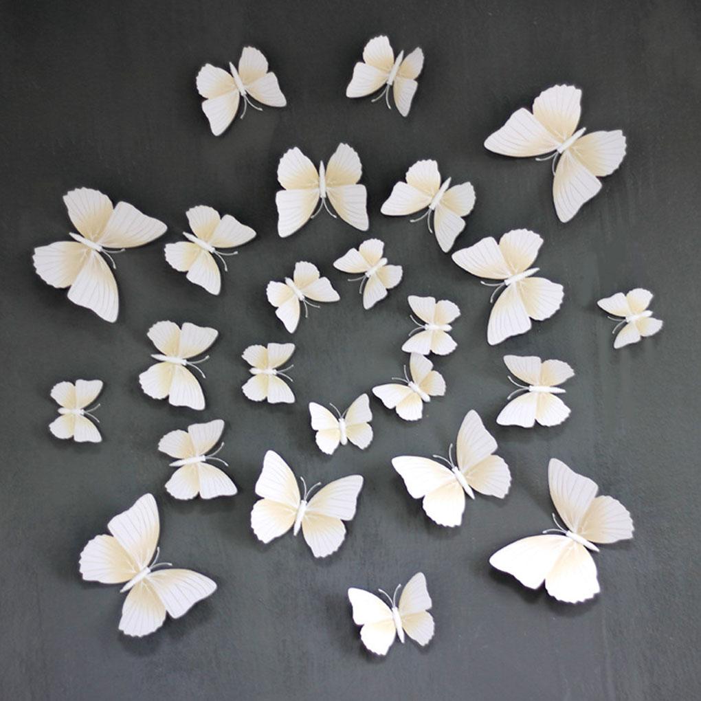 12pcs 3D Lifelike Butterfly Wall Stickers Wedding Decoration