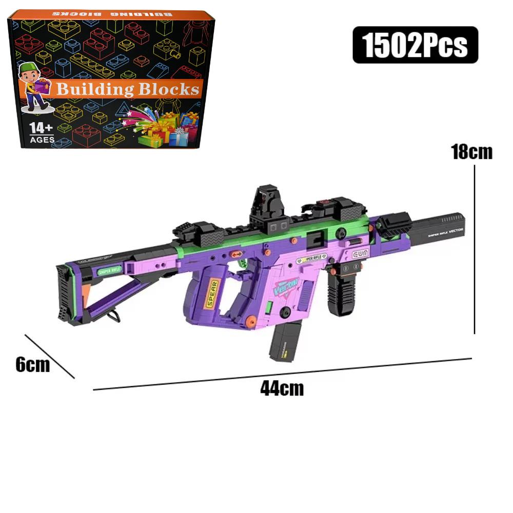 MOC Военный MP5 KSV M4A1 ARP-9 Модель Автомата Строительные Блоки DIY Оружие Микро Кирпичи Игрушка Ребенок Мальчик Рождественский Подарок