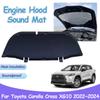 For Toyota Corolla Cross XG10 2024 2024 2024 Heat Insulation Cotton Engine Hood Sound Pad Fireproof Soundproof Cover Accessories
